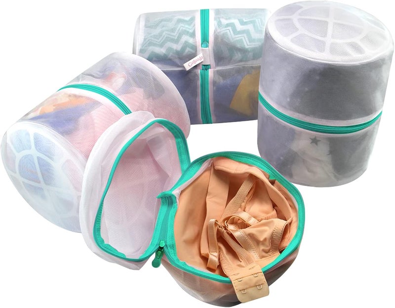 GOGOODA Bra Wash Bags, 4 Pack Underwear Laundry Mesh Bags for Delicates Baby Cloth Sock - Image 1